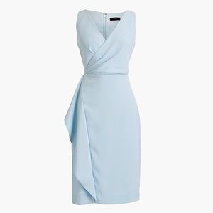 J.Crew Petite side-sash dress in 365 crepe size 6p
